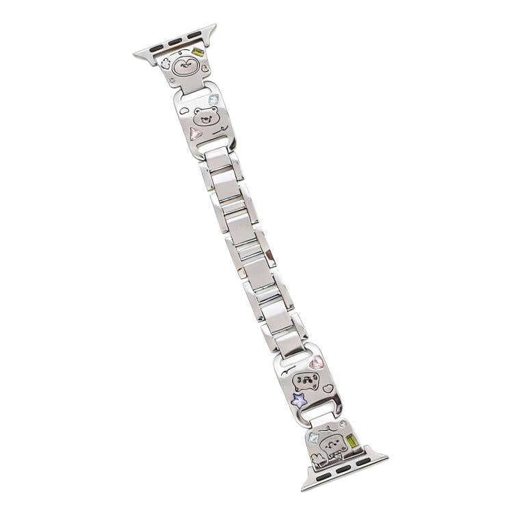 xDfind Happy Zoo Bracelet Diamond Metal Watch Band, For Apple Watch 42 / 44 / 45 / 46 / 49mm