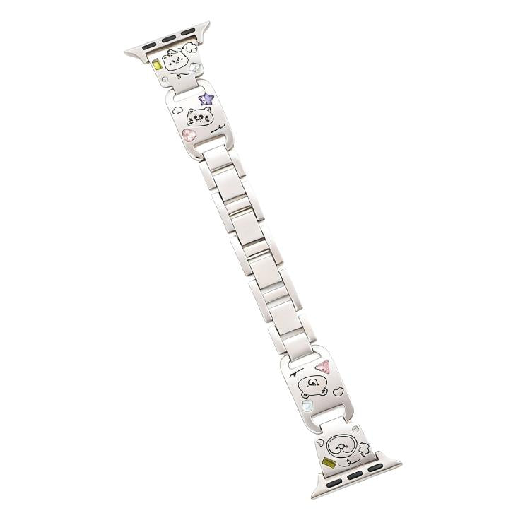 xDfind Happy Zoo Bracelet Diamond Metal Watch Band, For Apple Watch 42 / 44 / 45 / 46 / 49mm