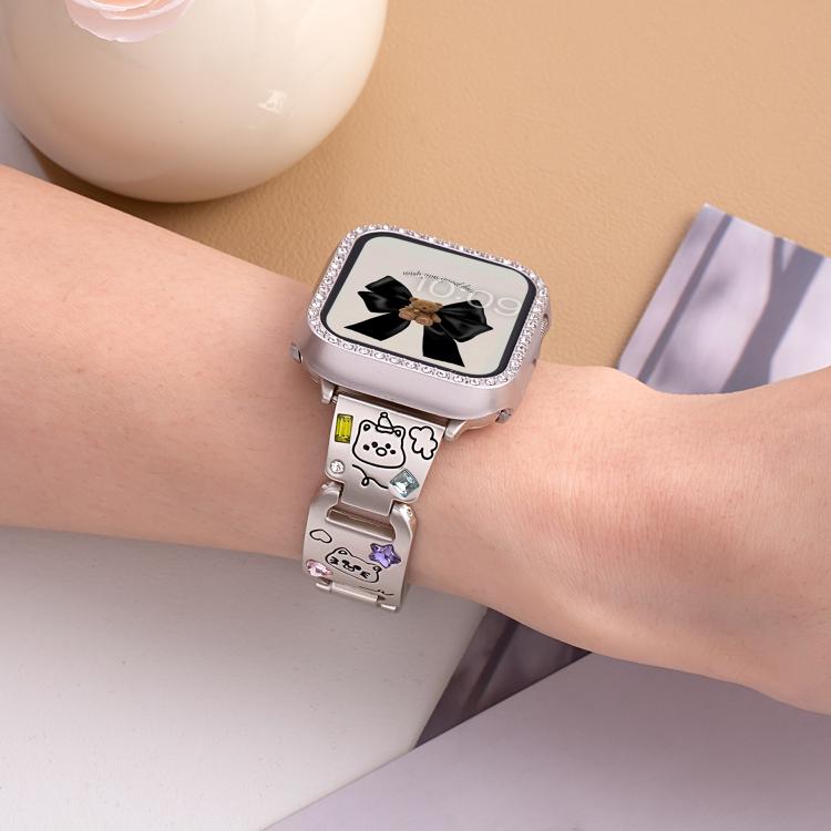xDfind Happy Zoo Bracelet Diamond Metal Watch Band, For Apple Watch 42 / 44 / 45 / 46 / 49mm