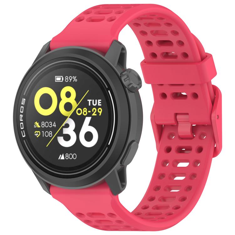 xDfind For COROS Breathable Hole Pure Color Silicone Watch Band