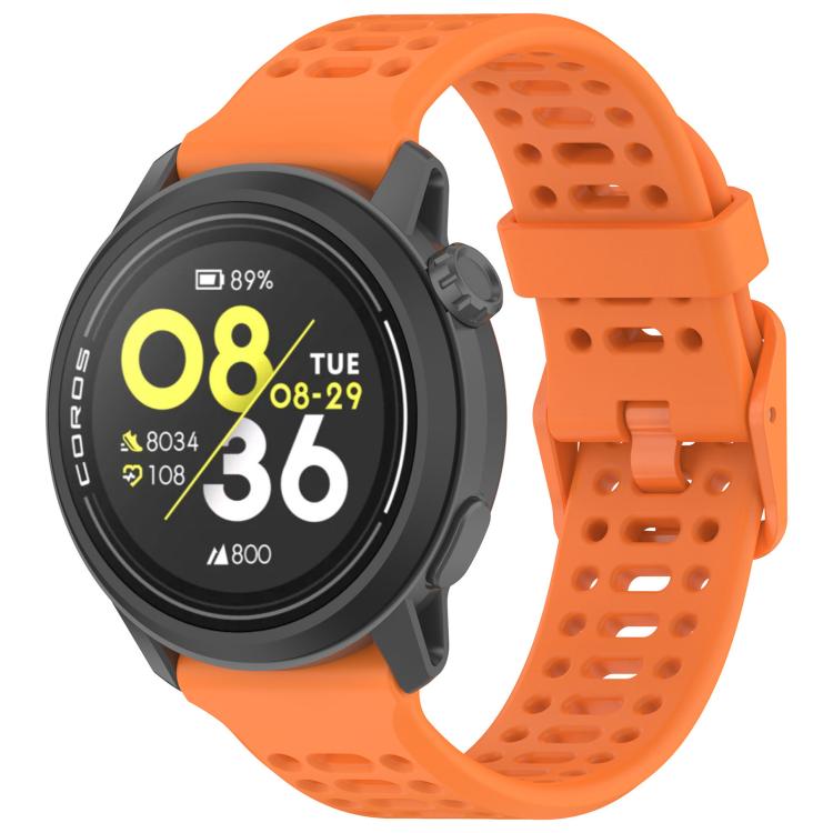 xDfind For COROS Breathable Hole Pure Color Silicone Watch Band