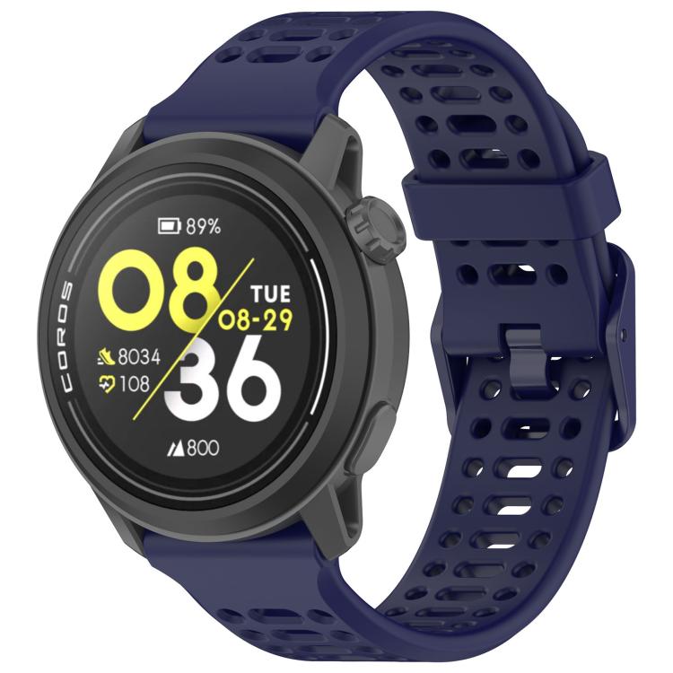 xDfind For COROS Breathable Hole Pure Color Silicone Watch Band
