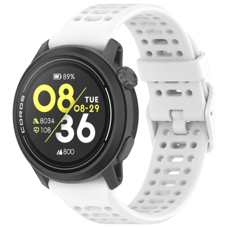 xDfind For COROS Breathable Hole Pure Color Silicone Watch Band, 22mm