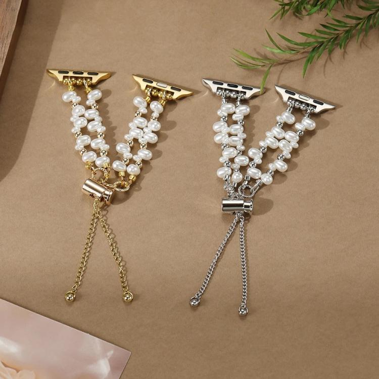 xDfind Irregular Pearls Metal Watch Band
