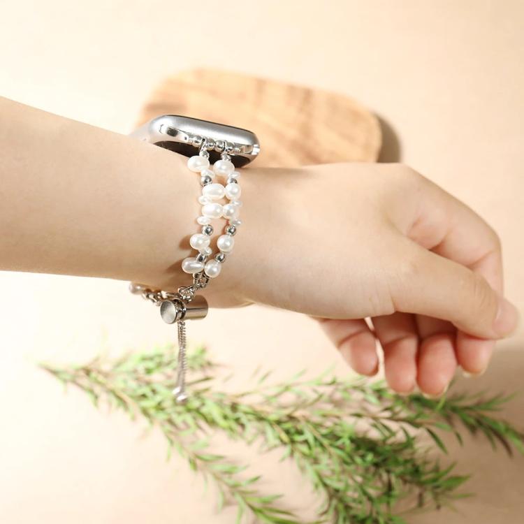 xDfind Irregular Pearls Metal Watch Band