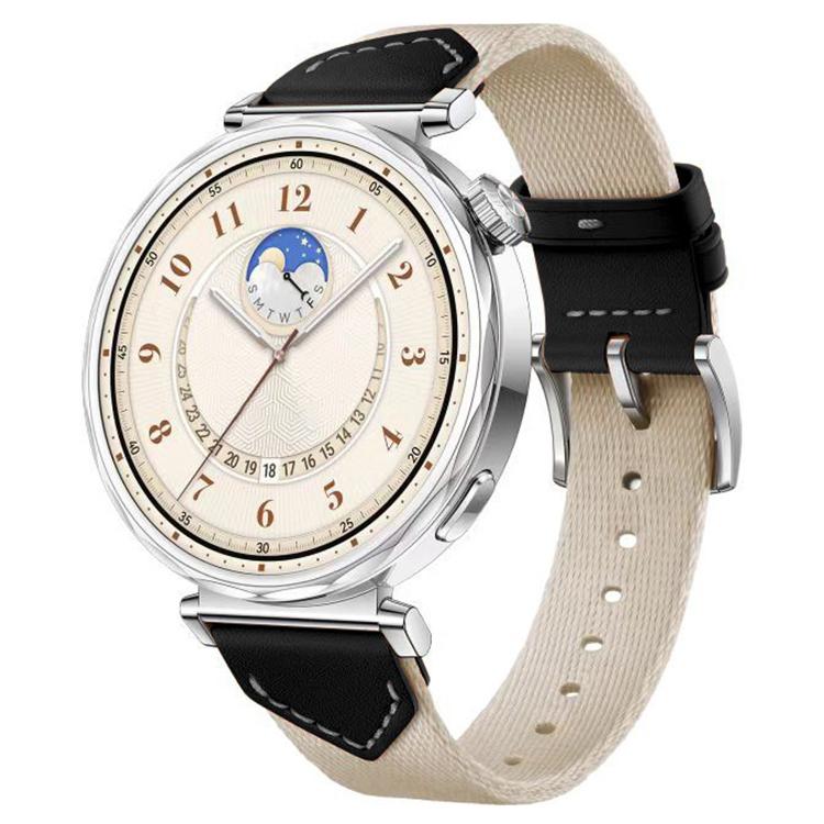 xDfind Hybrid Braid Leather Watch Band, For Huawei Watch GT 5 / 4 / 3 41mm