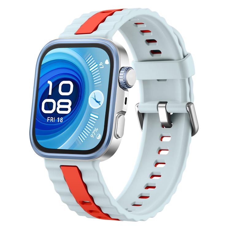 xDfind Sport Vertical Striped Two Color Silicone Watch Band