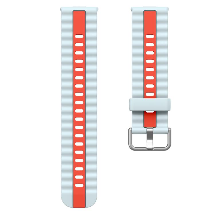 xDfind Sport Vertical Striped Two Color Silicone Watch Band