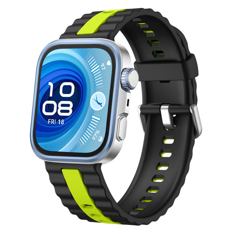 xDfind Sport Vertical Striped Two Color Silicone Watch Band