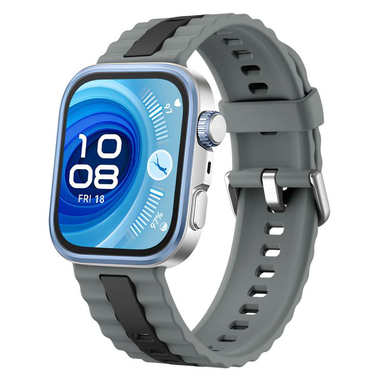 xDfind Sport Vertical Striped Two Color Silicone Watch Band, For Huawei Watch Fit 4 Pro / Fit 4 / Fit 3