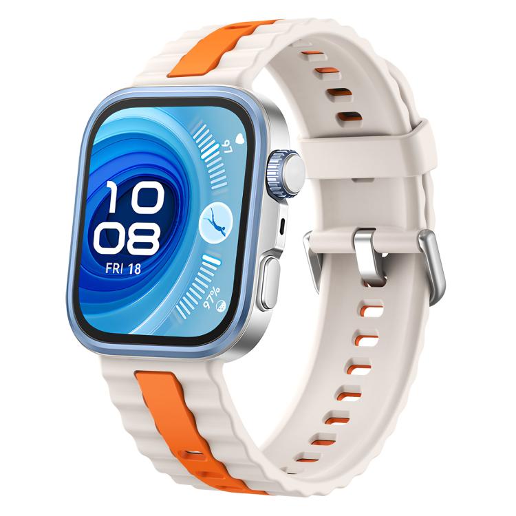 xDfind Sport Vertical Striped Two Color Silicone Watch Band, For Huawei Watch Fit 4 Pro / Fit 4 / Fit 3