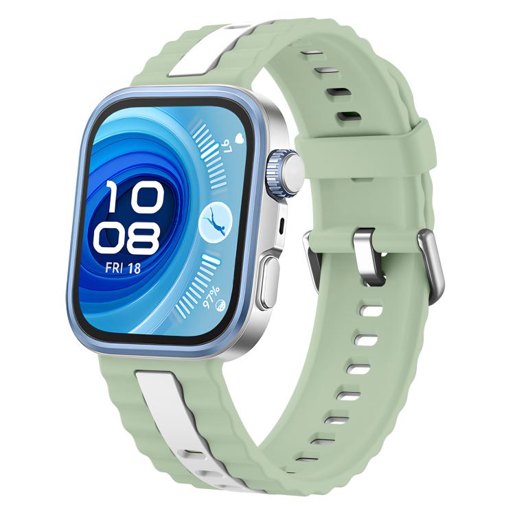 xDfind Sport Vertical Striped Two Color Silicone Watch Band