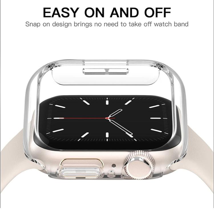 xDfind PC Frosted Hollow Half Coverage Watch Cover, For Apple Watch Series 11 46mm / 10 46mm
