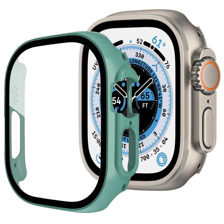 xDfind Tempered Glass Film Integrated PC Watch Cover, For Apple Watch Series 11 46mm / 10 46mm
