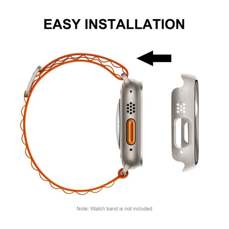 xDfind Tempered Glass Film Integrated PC Watch Cover, For Apple Watch Series 11 46mm / 10 46mm