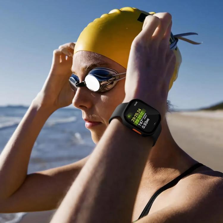 xDfind Tempered Glass Film Integrated PC Watch Cover, For Apple Watch Ultra 3 / 2 / 1 49mm