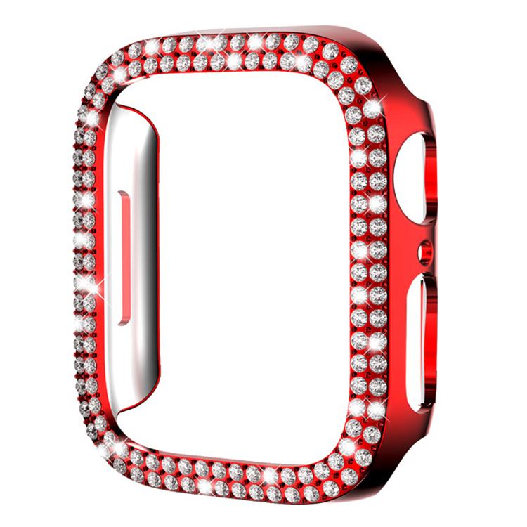 xDfind Double Row Diamond Hollow PC Watch Cover, For Apple Watch Series 6 / 5 / 4 / SE 44mm