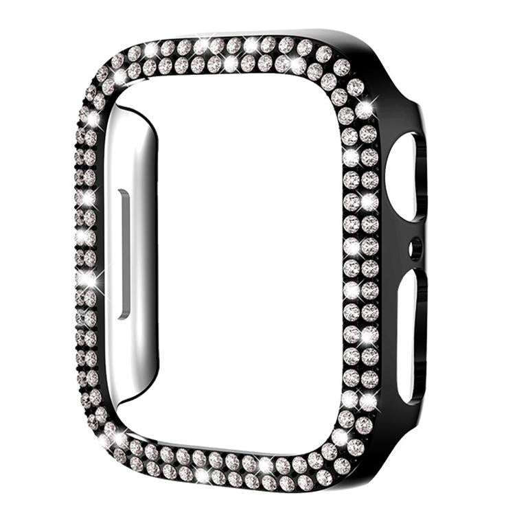 xDfind Double Row Diamond Hollow PC Watch Cover, For Apple Watch Series 6 / 5 / 4 / SE 40mm