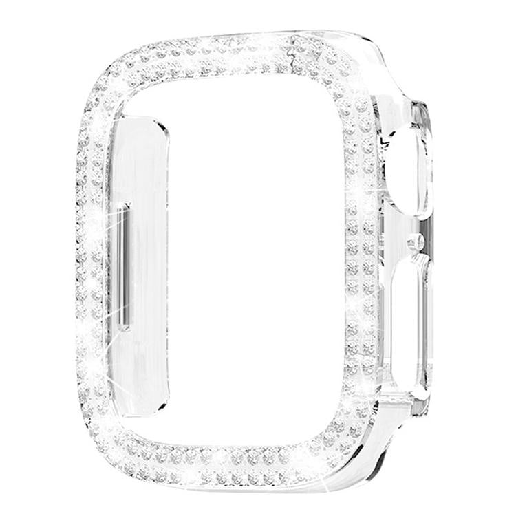 xDfind Double Row Diamond Hollow PC Watch Cover, For Apple Watch Series 9 / 8 / 7 45mm
