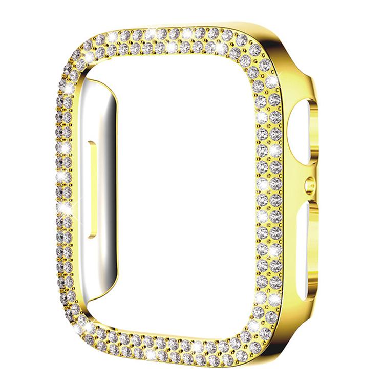 xDfind Double Row Diamond Hollow PC Watch Cover, For Apple Watch Series 9 / 8 / 7 41mm