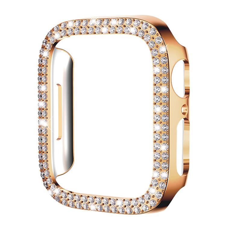 xDfind Double Row Diamond Hollow PC Watch Cover, For Apple Watch Series 9 / 8 / 7 41mm