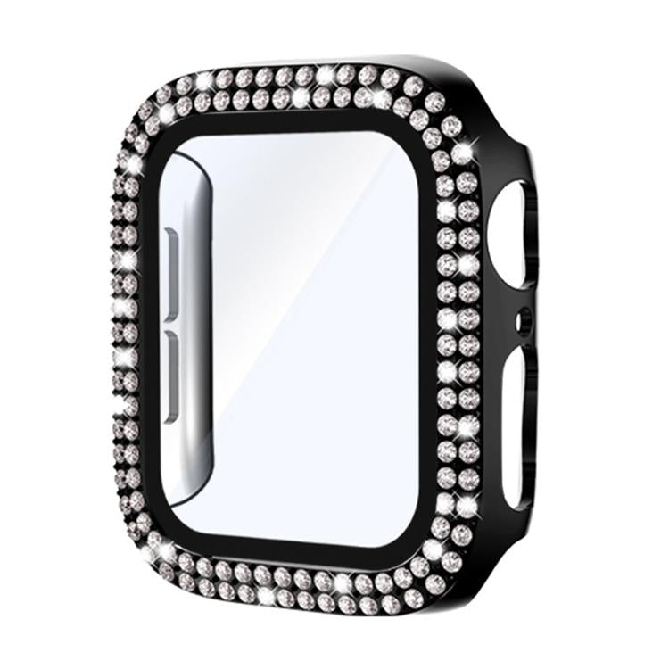 xDfind Double Row Diamond Tempered Glass Film Integrated PC Watch Cover, For Apple Watch Ultra 3 / 2 / 1 49mm