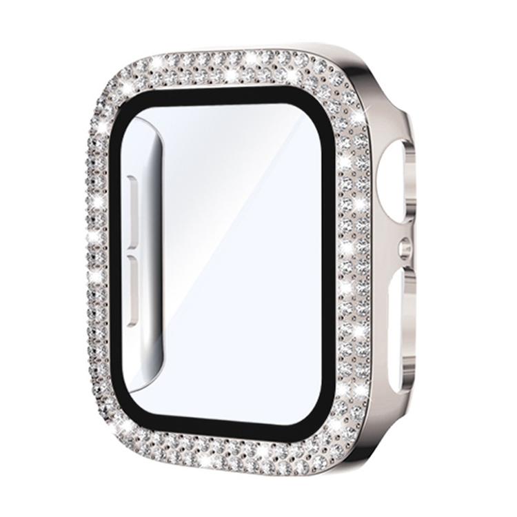 xDfind Double Row Diamond Tempered Glass Film Integrated PC Watch Cover, For Apple Watch Ultra 3 / 2 / 1 49mm