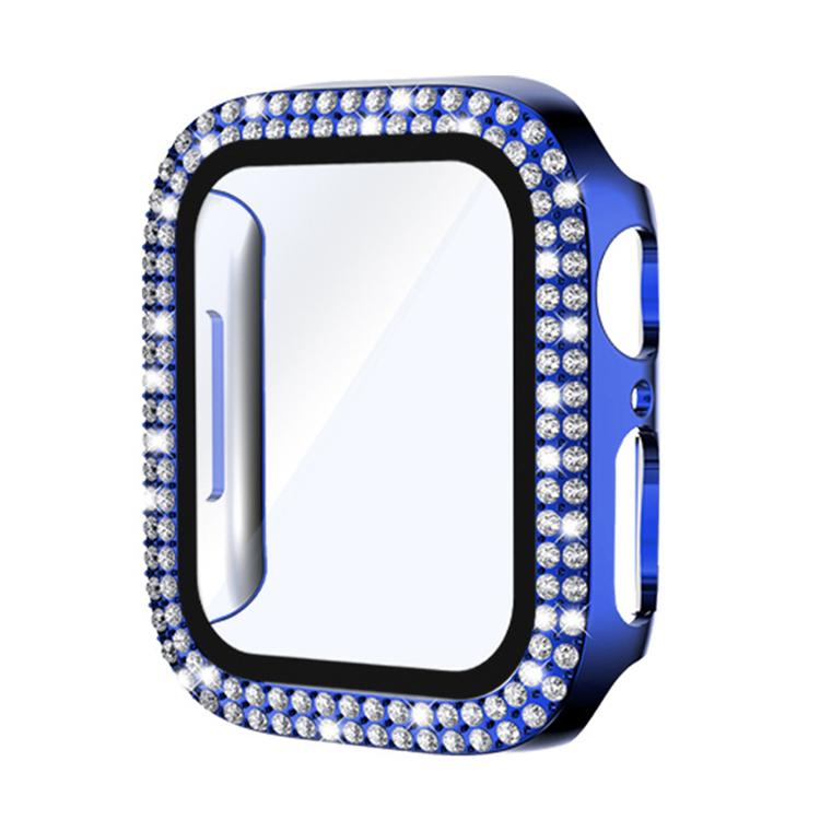 xDfind Double Row Diamond Tempered Glass Film Integrated PC Watch Cover, For Apple Watch Series 3 / 2 / 1 38mm