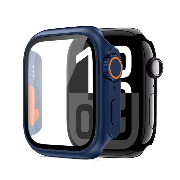 xDfind Change to Ultra 49mm Tempered Glass Film Integrated PC Watch Cover, For Apple Watch Series 6 / 5 / 4 / SE 44mm