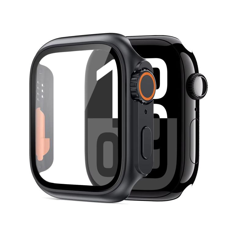 xDfind Change to Ultra 49mm Tempered Glass Film Integrated PC Watch Cover, For Apple Watch Series 9 / 8 / 7 45mm