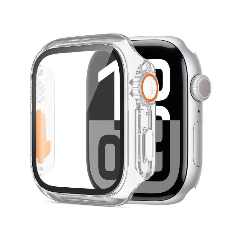 xDfind Change to Ultra 49mm Tempered Glass Film Integrated PC Watch Cover, For Apple Watch Series 9 / 8 / 7 45mm