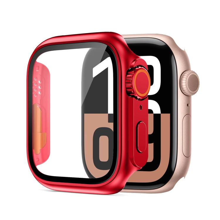 xDfind Change to Ultra 49mm Tempered Glass Film Integrated PC Watch Cover, For Apple Watch Series 9 / 8 / 7 41mm
