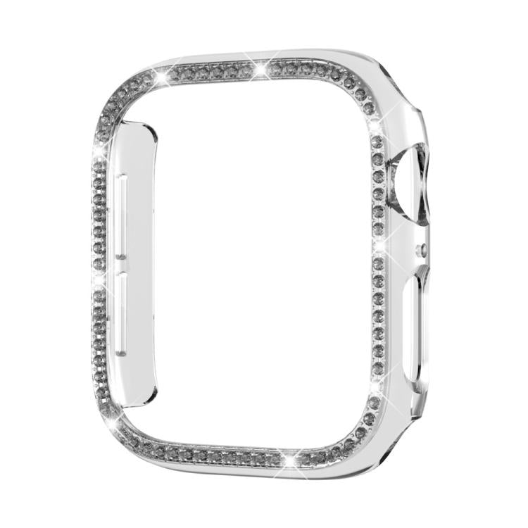 xDfind Single Row Diamond Hollow PC Watch Cover, For Apple Watch Series 11 46mm / 10 46mm