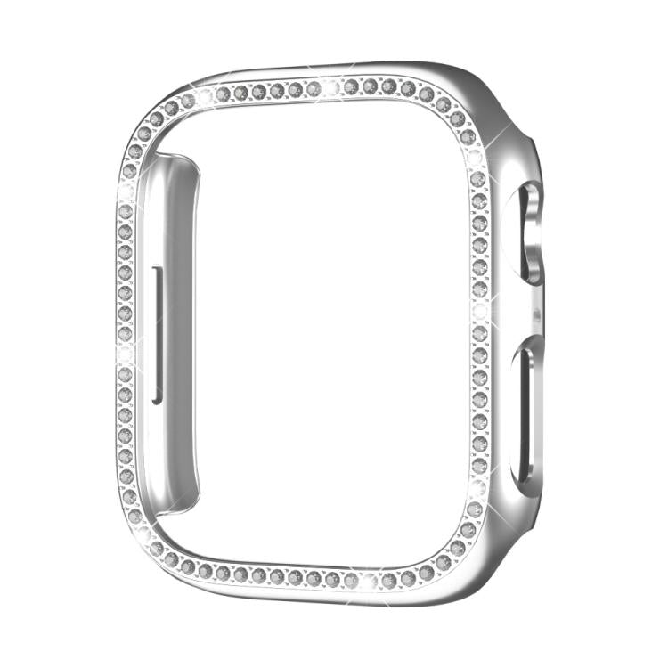 xDfind Single Row Diamond Hollow PC Watch Cover, For Apple Watch Series 11 42mm / 10 42mm