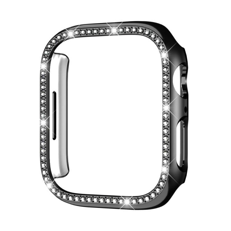 xDfind Single Row Diamond Hollow PC Watch Cover, For Apple Watch Series 11 42mm / 10 42mm