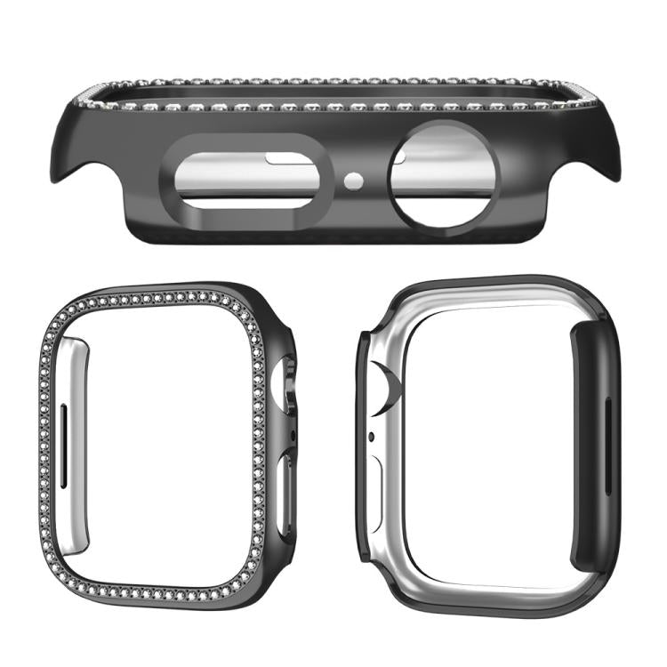 xDfind Single Row Diamond Hollow PC Watch Cover, For Apple Watch Series 11 46mm / 10 46mm