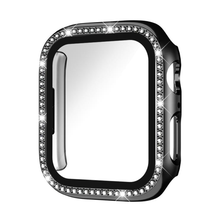 xDfind Single Row Diamond Tempered Glass Film Integrated PC Watch Case, For Apple Watch Ultra 3 / 2 / 1 49mm