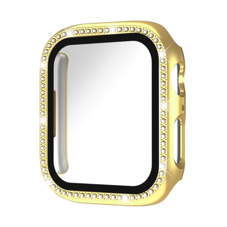 xDfind Single Row Diamond Tempered Glass Film Integrated PC Watch Case, For Apple Watch Ultra 3 / 2 / 1 49mm