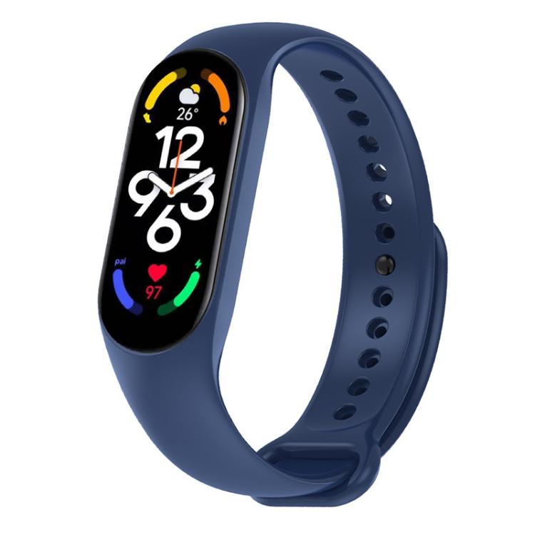 xDfind Solid Color Integrated Cover Silicone Watch Band, For Xiaomi Smart Band 10 / 9 / 8
