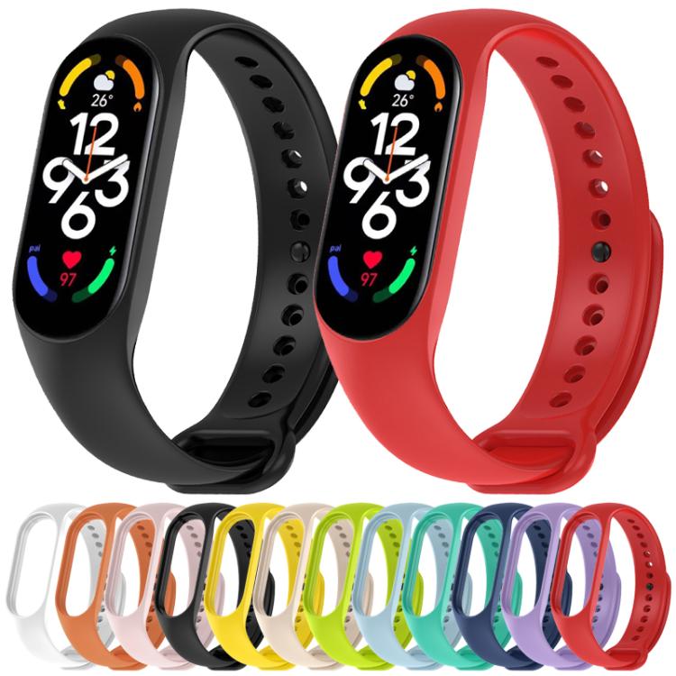 xDfind Solid Color Integrated Cover Silicone Watch Band, For Xiaomi Smart Band 10 / 9 / 8