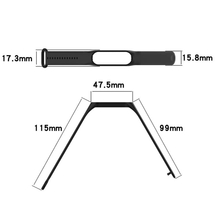 xDfind Solid Color Integrated Cover Silicone Watch Band, For Xiaomi Smart Band 10 / 9 / 8