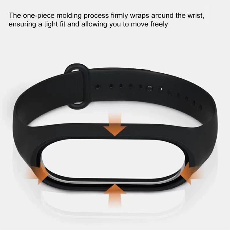 xDfind Solid Color Integrated Cover Silicone Watch Band, For Xiaomi Smart Band 10 / 9 / 8