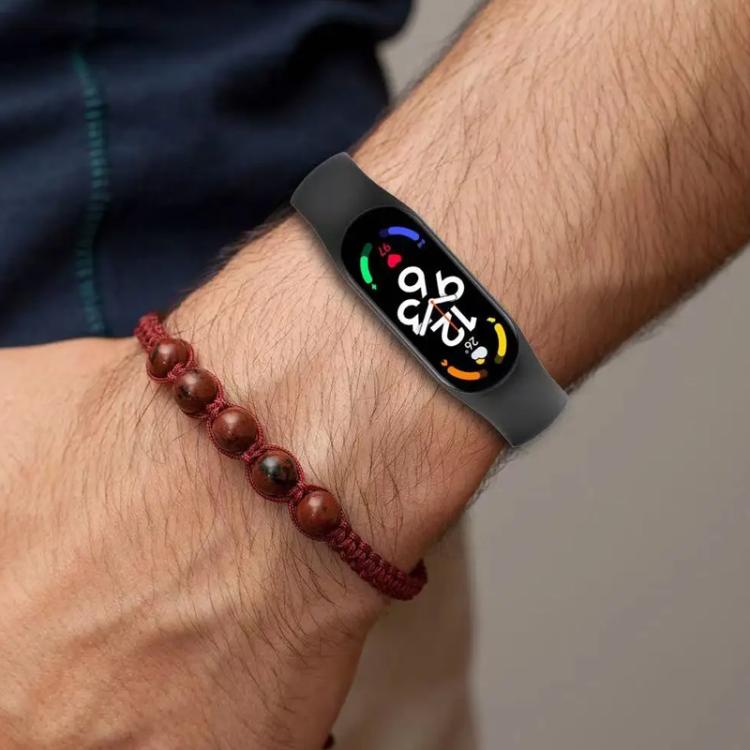 xDfind Solid Color Integrated Cover Silicone Watch Band, For Xiaomi Smart Band 10 / 9 / 8