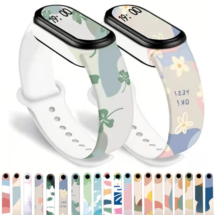 xDfind Printing Integrated Cover TPU Watch Band, For Xiaomi Smart Band 10 / 9 / 8