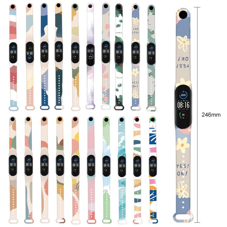 xDfind Printing Integrated Cover TPU Watch Band, For Xiaomi Smart Band 10 / 9 / 8