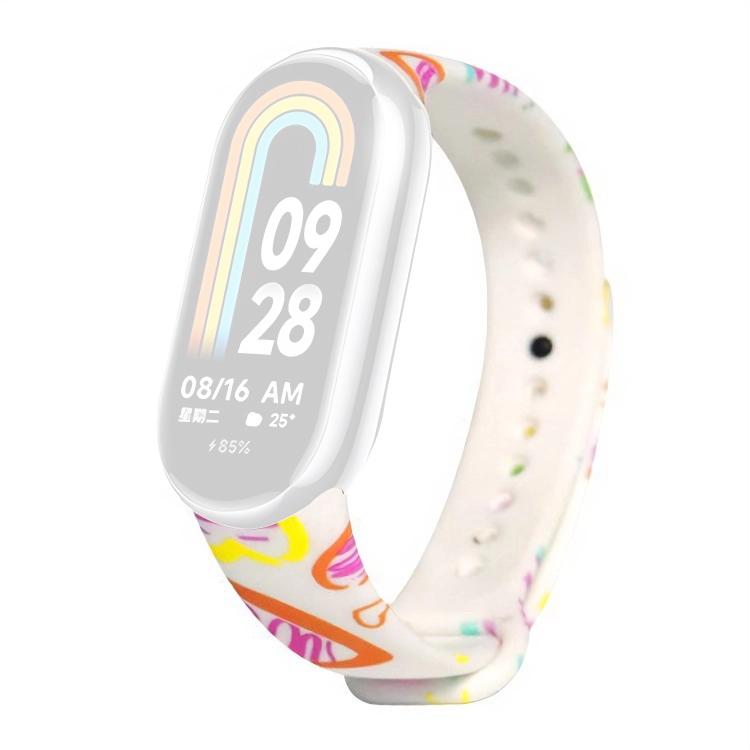 xDfind Flowers Printing TPU Watch Band