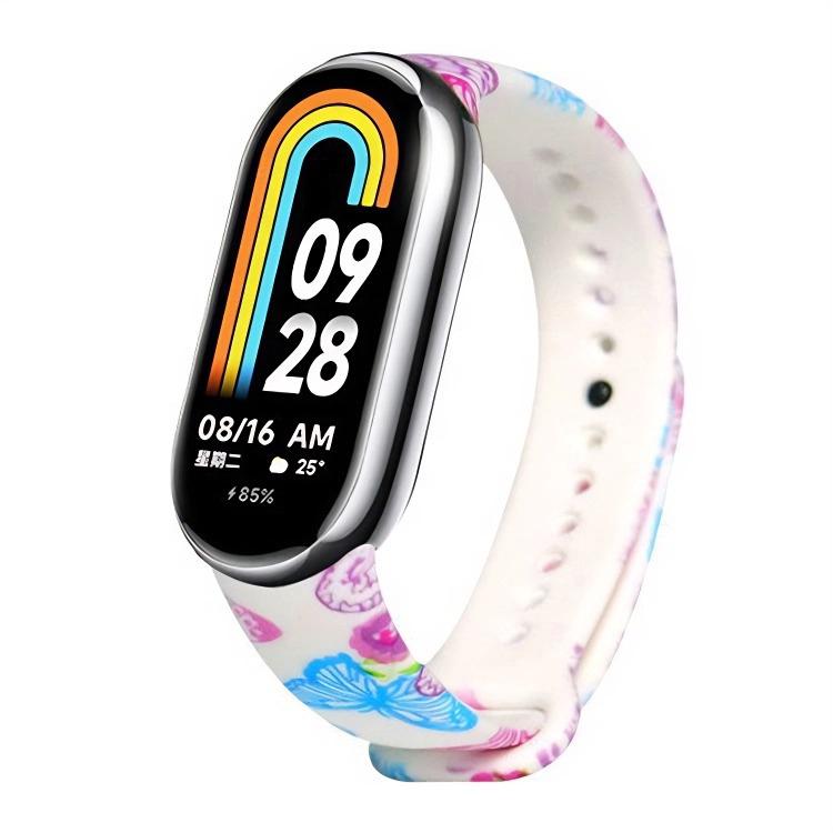 xDfind Flowers Printing TPU Watch Band