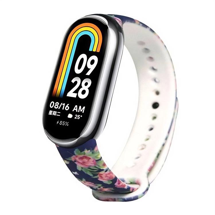 xDfind Flowers Printing TPU Watch Band
