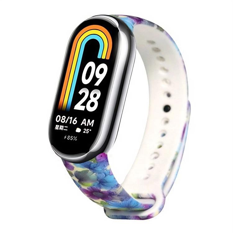 xDfind Flowers Printing TPU Watch Band