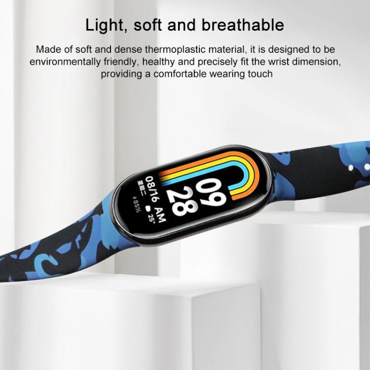 xDfind Flowers Printing TPU Watch Band
